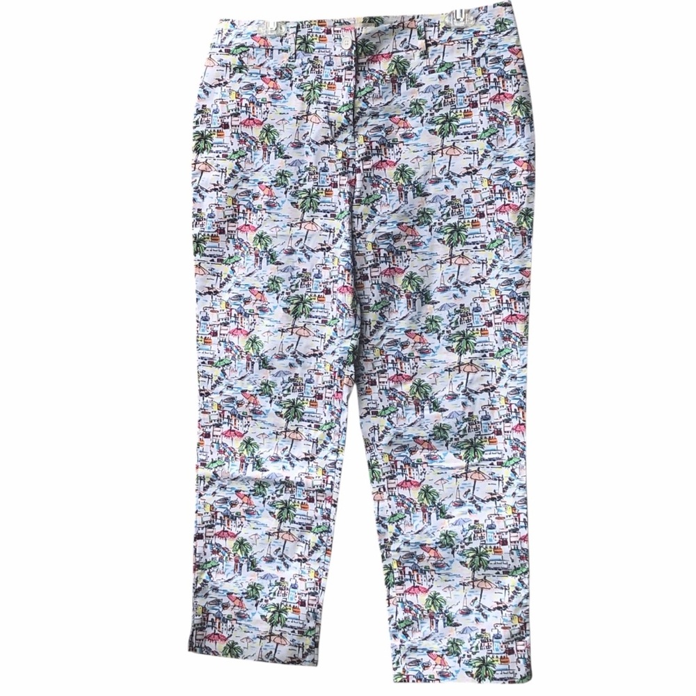 Talbots Multicolor Printed Trousers —#013 - Picture 1 of 11